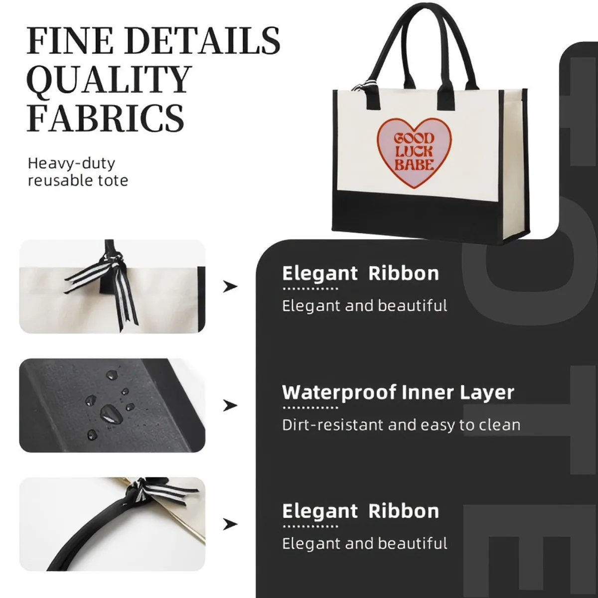 حسن الحظ الطفل 2026 جديد وصول موضة عملية واسعة حقيبة حمل قابلة لإعادة الاستخدام نمط طباعة 2 لهجة الثقيلة حقيبة كتف كبيرة