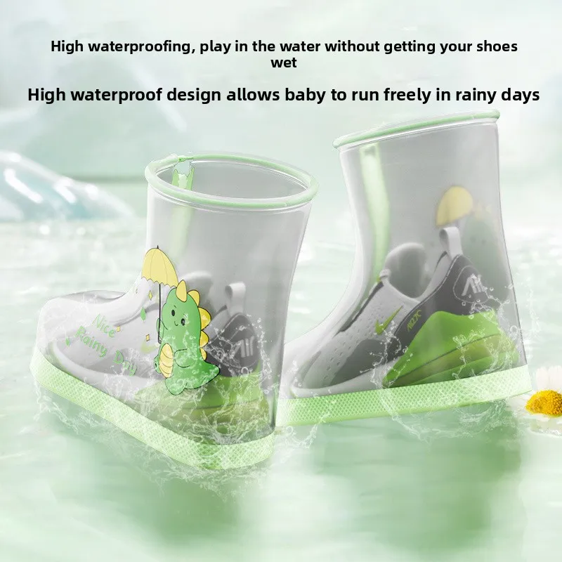 Kids Waterproof Anti‑Slip Outdoor Foot Protector Toddler Student Boys Girls Wet Weather Use