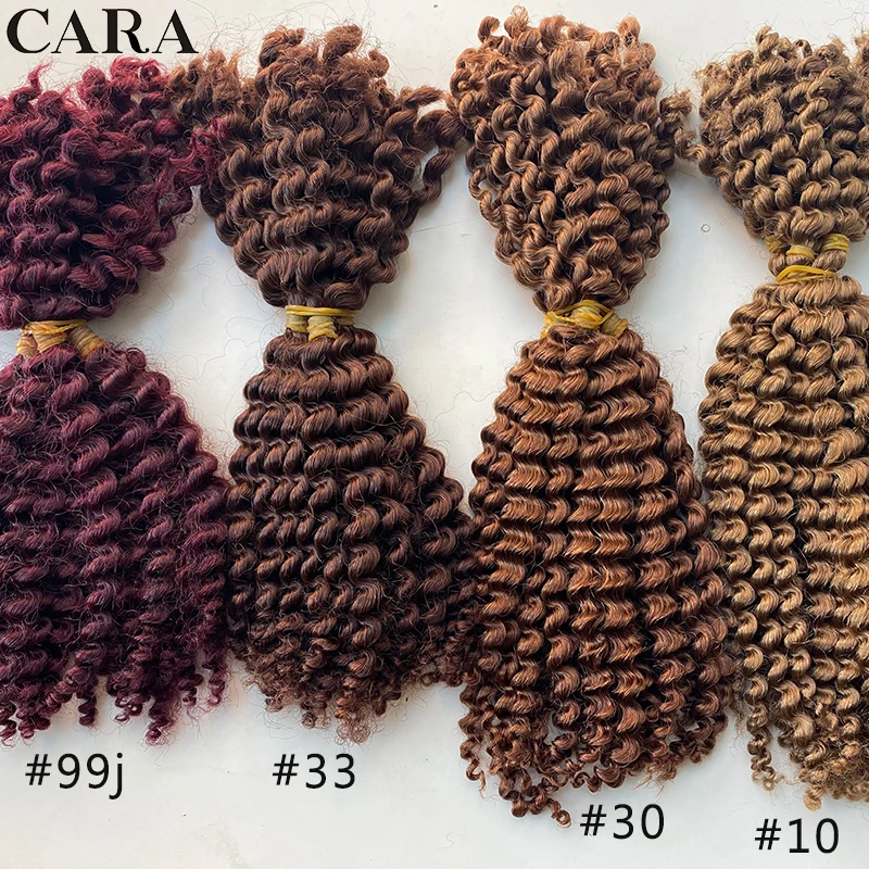 Extensions de cheveux afro crépus bouclés Microlocs, mèches sans nœuds, tresses en vrac pour tressage, tresses au crochet pour noir, sans trame