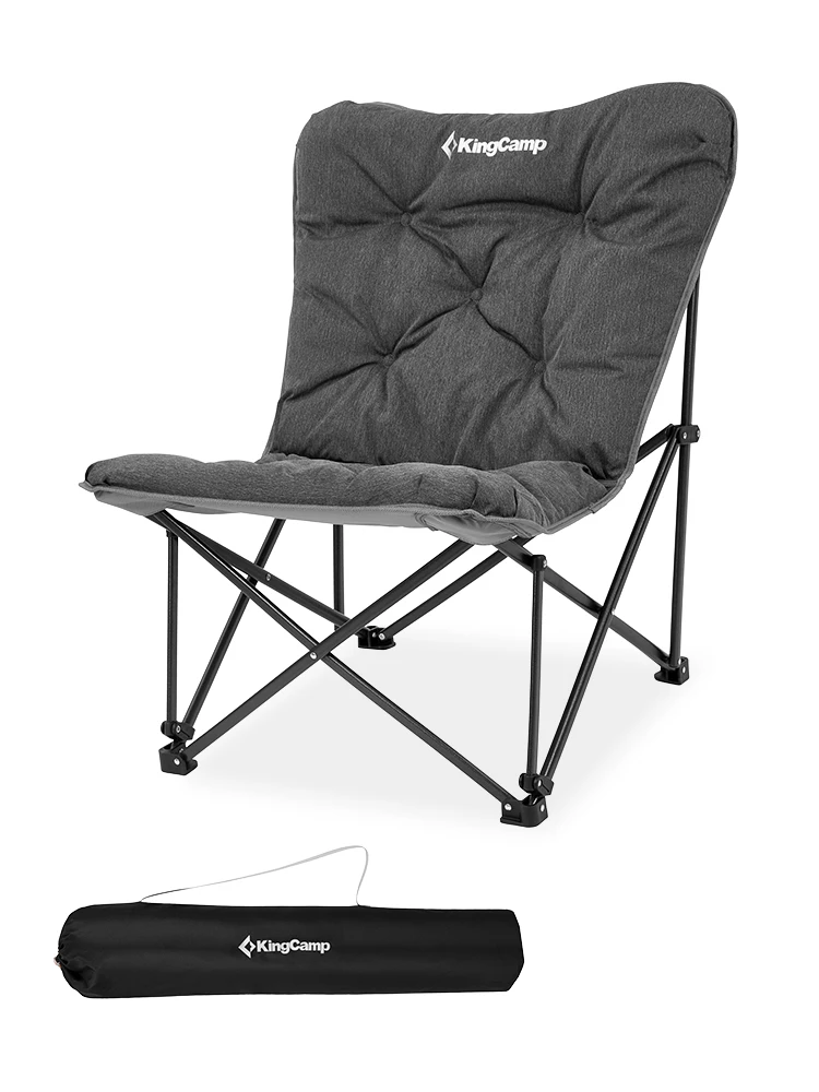 Butterfly chair with cotton clip, outdoor household folding chair, portable chair, fishing  large  camping