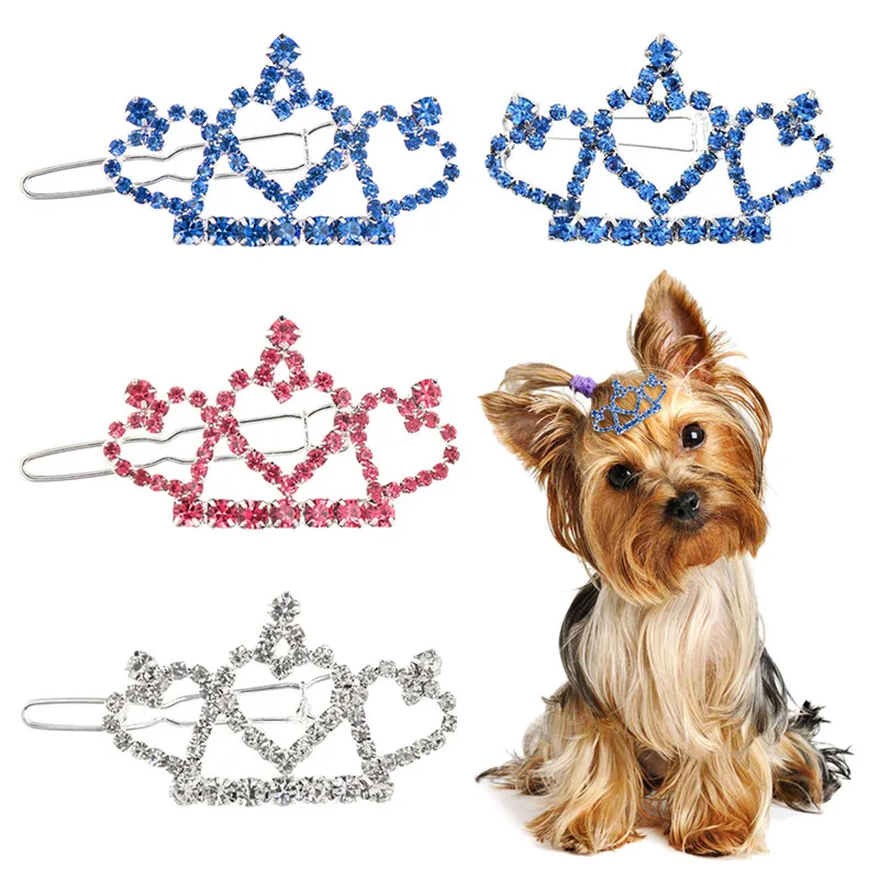 Pet Lovely Hairpins Dog Accessories Pet Dog Bows Hair Clips for Puppy Dogs Cat Yorkie Teddy Hair Grooming Pet Hair Accessories