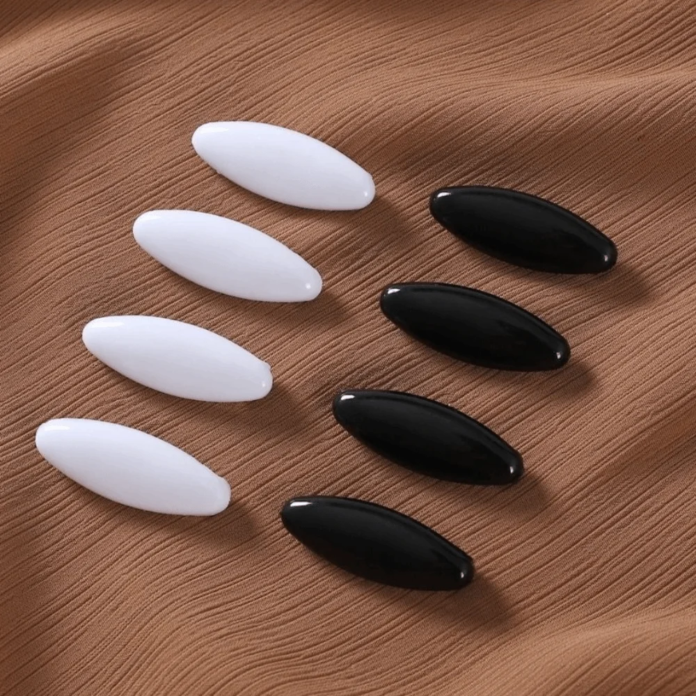 8pcs/set High Quality Solid Color Plastic Brooch Needle Fix Scarf Scarf Accessory Hijab Brooch Elegantly Safety Pin