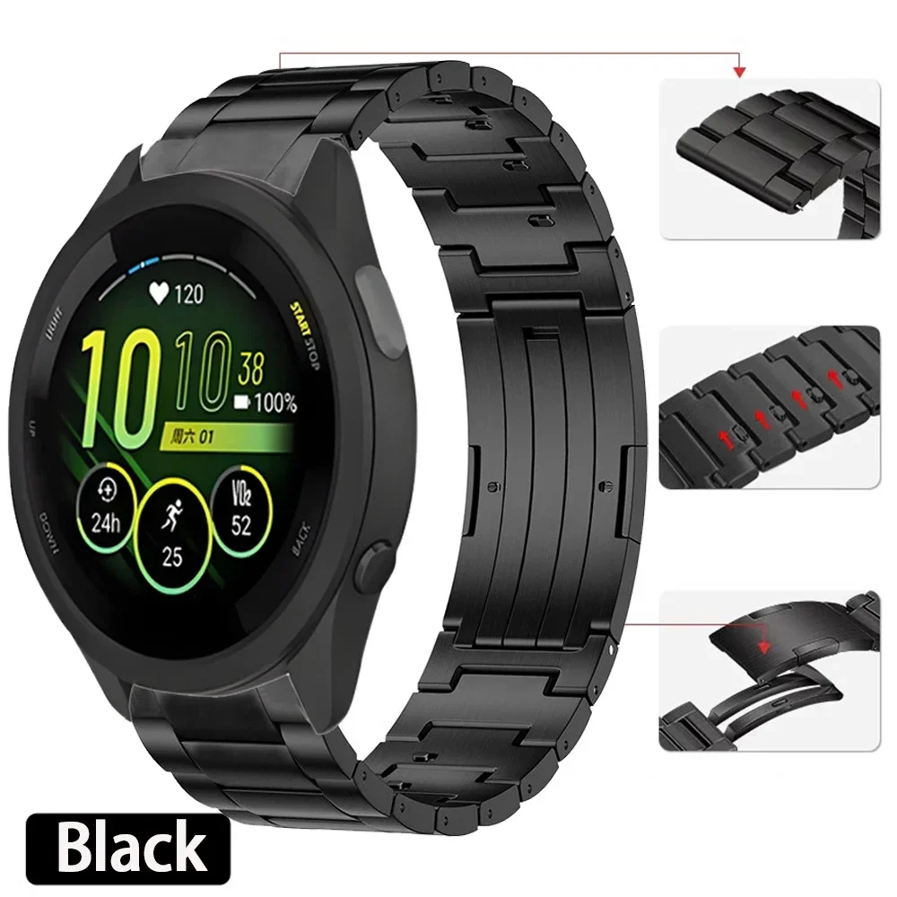 22 مللي متر 20 مللي متر الإفراج السريع التيتانيوم حزام ل Garmin Forerunner 965 55 265 955 255 165/Venu 3/2 سوار حزام الساعات اكسسوارات حزام