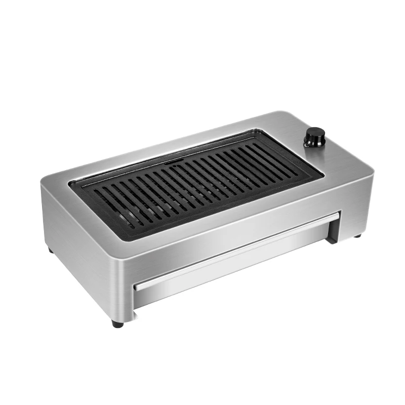 YAKINIKU 2400w Buffet Barbecue Grill Japanese Rectangle Down Smoke Exhaust Electric Grill Desktop  Commercial  Bbq Grill