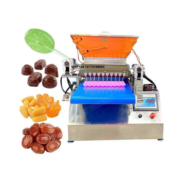 Máquina Depositora Pequeña para Caramelos Duros, Chocolate, Piruletas, Gomitas, Ositos de Goma y Regaliz
