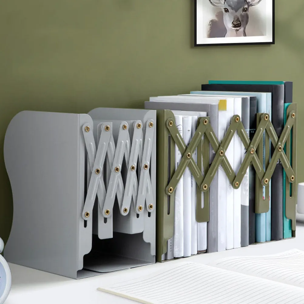 1pcs-retractable-metal-book-rack-bookend-smooth-polished-surface-non-slip-stable-heavy-duty-desktop-book-organizer-shelf-storage
