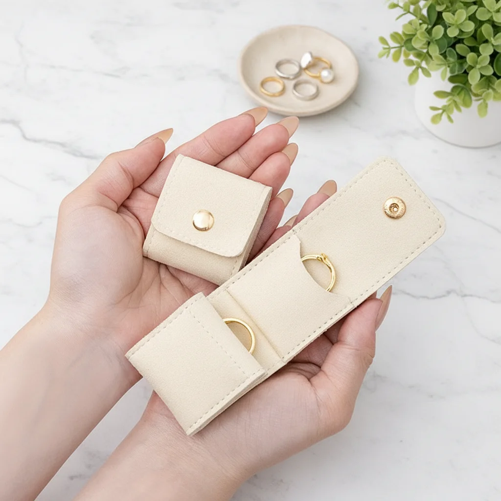 

Модная бархатная сумка для демонстрации ювелирных изделий, контейнер, складное ожерелье, кольцо, упаковочная сумка, чехол для хранения, органайзер для сережек, упаковка ювелирных изделий