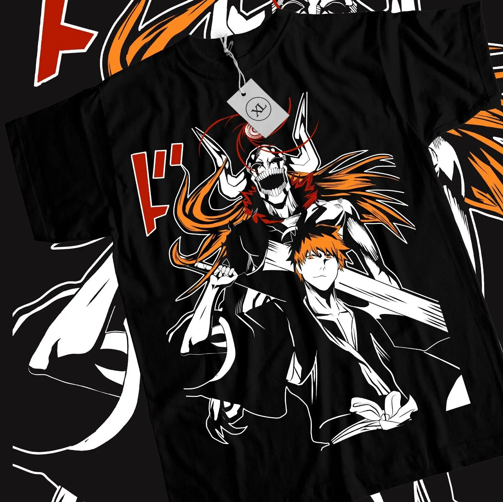 Bleach Ichigo Kurosaki T-shirt Manga Strip Horror Shonen Jump Shirt Tee All Size