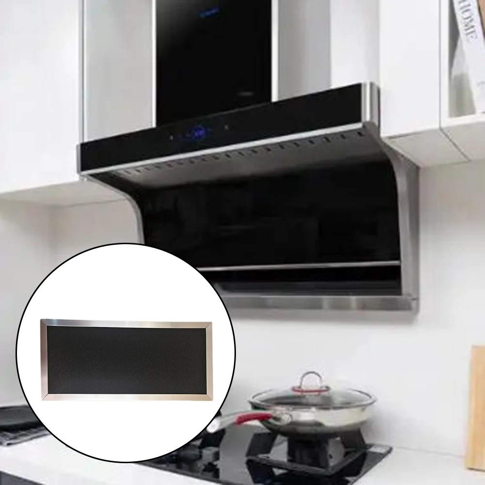 1/2pcs Filter Mesh For SV02300 Range Hood Filter Activated Carbon Filter Mesh 390*185*25mm Black Steel