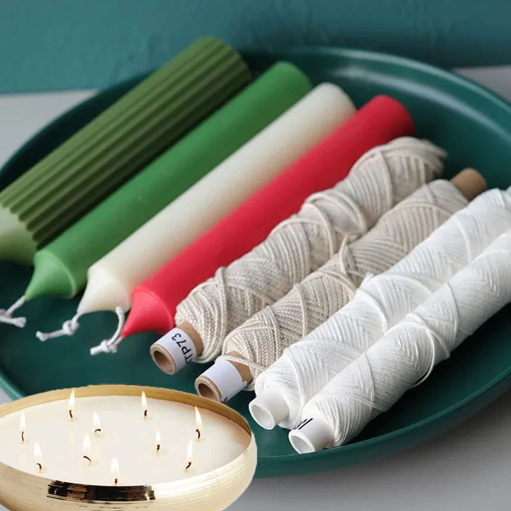 100 m/Rolle Kerzendocht, Werkzeugset zur Kerzenherstellung, umweltfreundliche Kerzendochte für DIY-Kerzenherstellungswerkzeuge, handgefertigte Geschenke für Enthusiasten