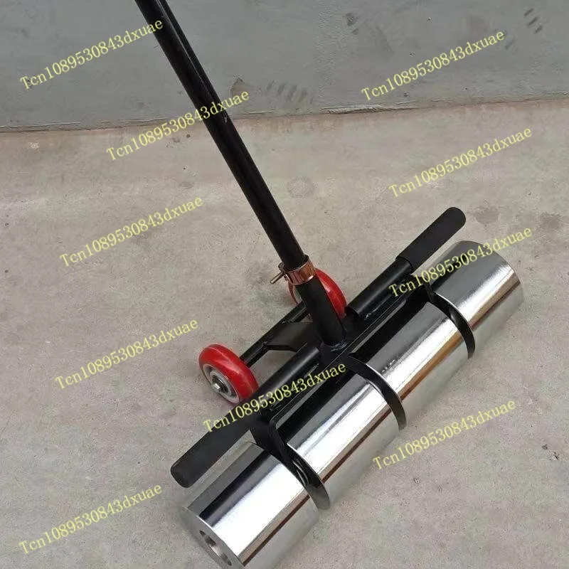 Heavy Duty Compaction Pressure Roller Electroplated Stainless Steel 30KG  for PVC Plastic Flooring Laying Construction