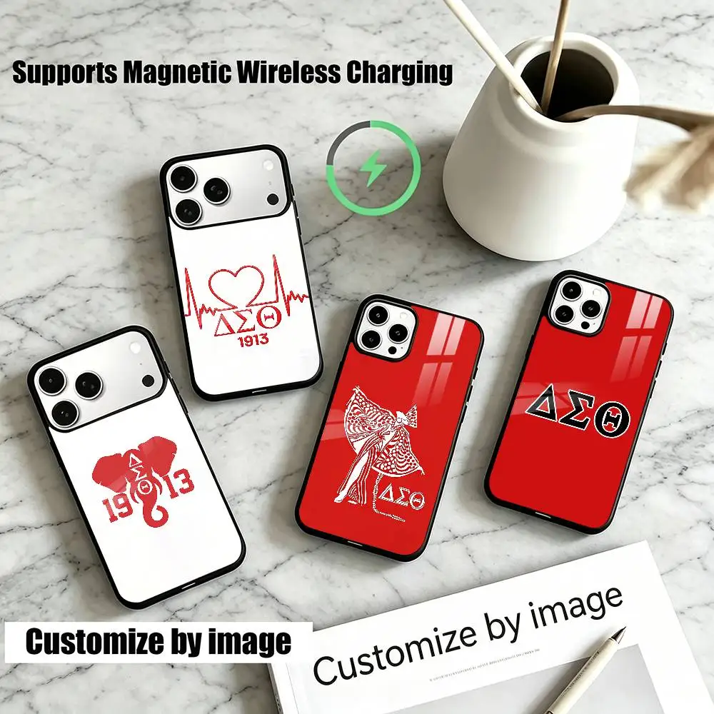 

Delta S-Sigma Theta DST Gift Phone Case For iPhone17,16,15,14,13,12,11 Plus,Pro Compatible with magnetic wireless charging