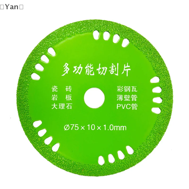 75mm Glass Cutting Discs 3 Inch 10mm Diamond Marble Saw Blades Jade Crystal Wine Bottles Grinding Cutting Grinding Discs Tools