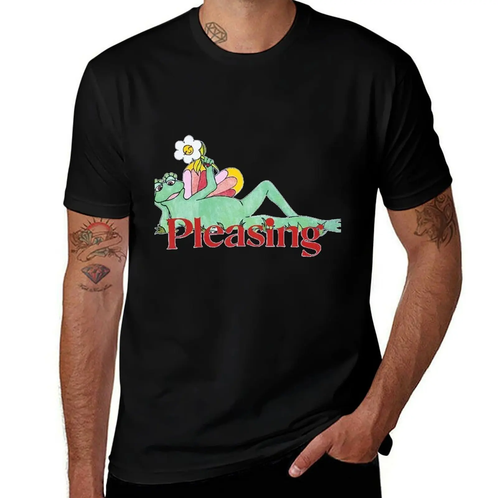 Pleasing Shroom Bloom Frog T-Shirt Breathable Mesh Panel T-Shirt