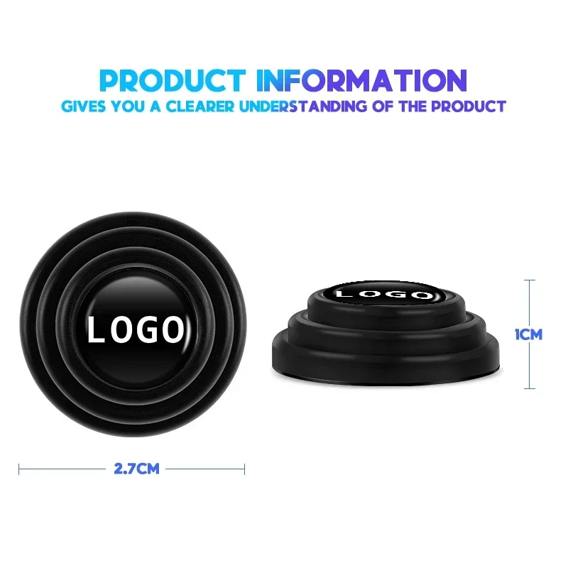 وسادة سيليكون مضادة للصدمات مع شعار لباب السيارة ، عازل عالمي مضاد للضجيج ، حشية ، ملصق باب مضاد للتصادم ، وسادة تصادم عازلة للصوت