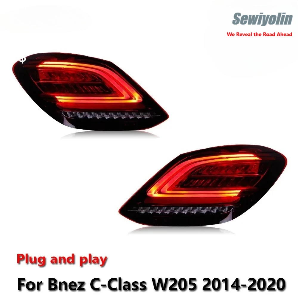 

Светодиодные задние фонари для Mercedes-Benz W205 2014-2020: противотуманные фары, ДХО, стоп-сигналы, указатели поворота, установка Plug and Play