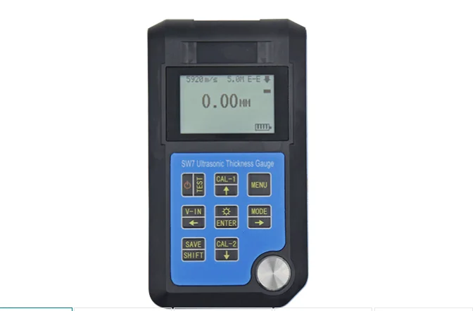 SW7 Portable Ultrasonic Thickness Gauge / E-E (Echo-Echo) Through Paint & Coatin