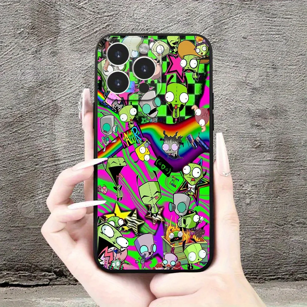 حافظة هاتف مطبوعة باللون الأخضر لهاتف 11/12/13/14/15/16 17Pro Max Plus، #2