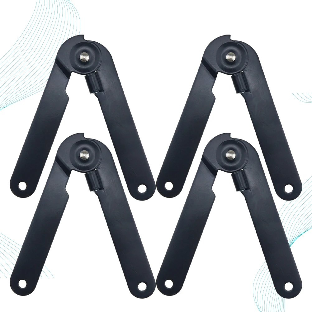 

4pcs Cabinet Hinge Durable Silent Kitchen Hinges Two Fold Support Chair Spring Practical Pull Rod Furniture Hardware