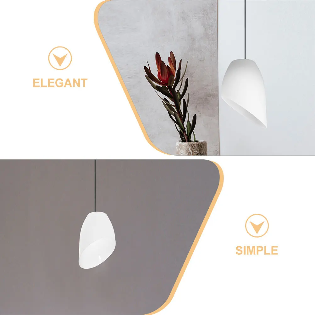 

2Pcs Horseshoe Lamp Shade Plastic Replacement Compatible for Table Floor Pendant Lamps Soft Light Cover Lamp Shade