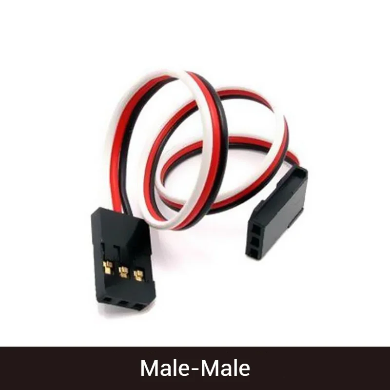 Male to Male Servo Extension Cable 22AWG for Quadcopter Hexacopter Flight Controller Connection RC Drone Parts 100/150/300/500MM