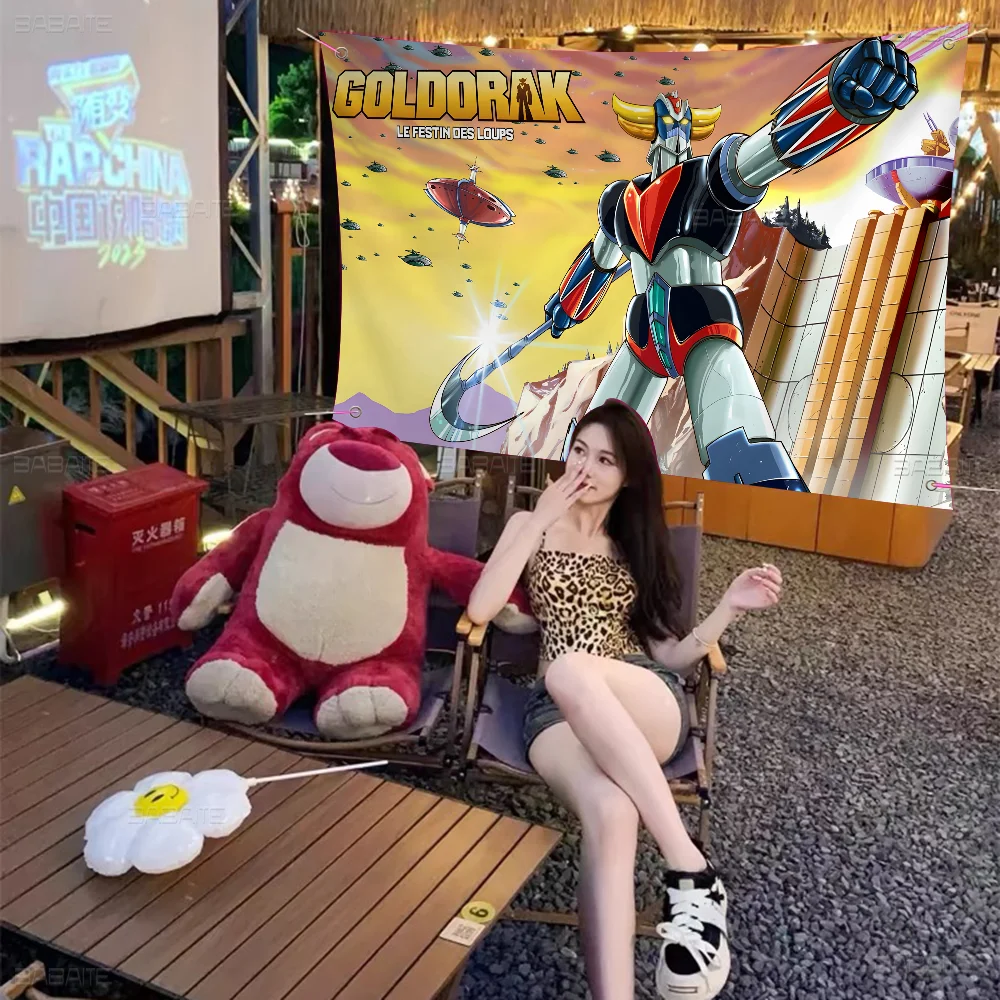 UFO ROBO GRENDIZER G-GOLDORAK kualitas terbaik cetakan spanduk artistik suasana gaya bendera Kemah