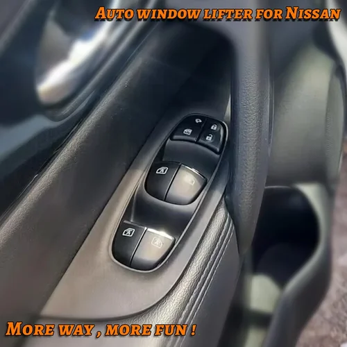 닛산 세레나 C26 C27 xtrail t32 Leaf Qashqai J11 용 오렌지 램프 8 LED 윈도우 리프터 제어 스위치, 단추 인테리어 액세서리