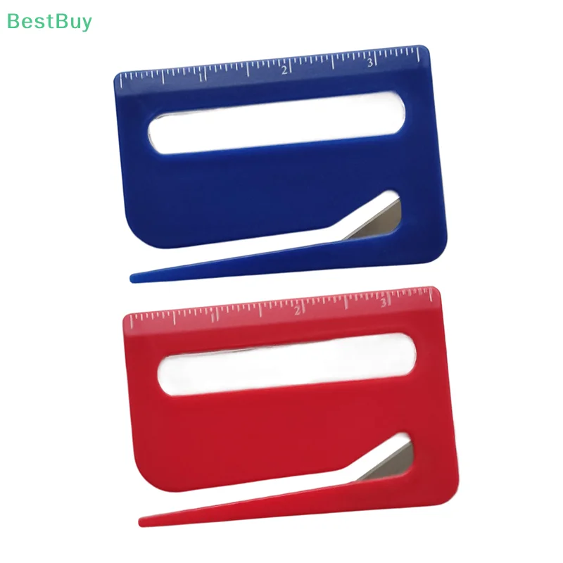 Creative 3Pcs Envelope Opener Slitter Wrapping Paper Cutter With Concealed Blade,Scale, Magnifying Glass For Office Tool