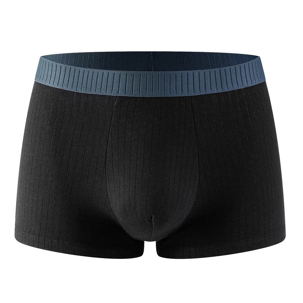 

Cotton Boxer Briefs for Men Colorblock Underwear Trunks with Comfortable Pouch Panties Pick Your Desired Color