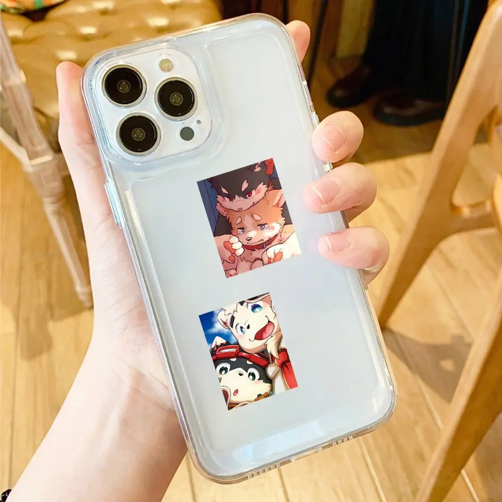 48 sheets/set  Korean manhwa furry stcikers computer, phone case decorative sticker waterproof