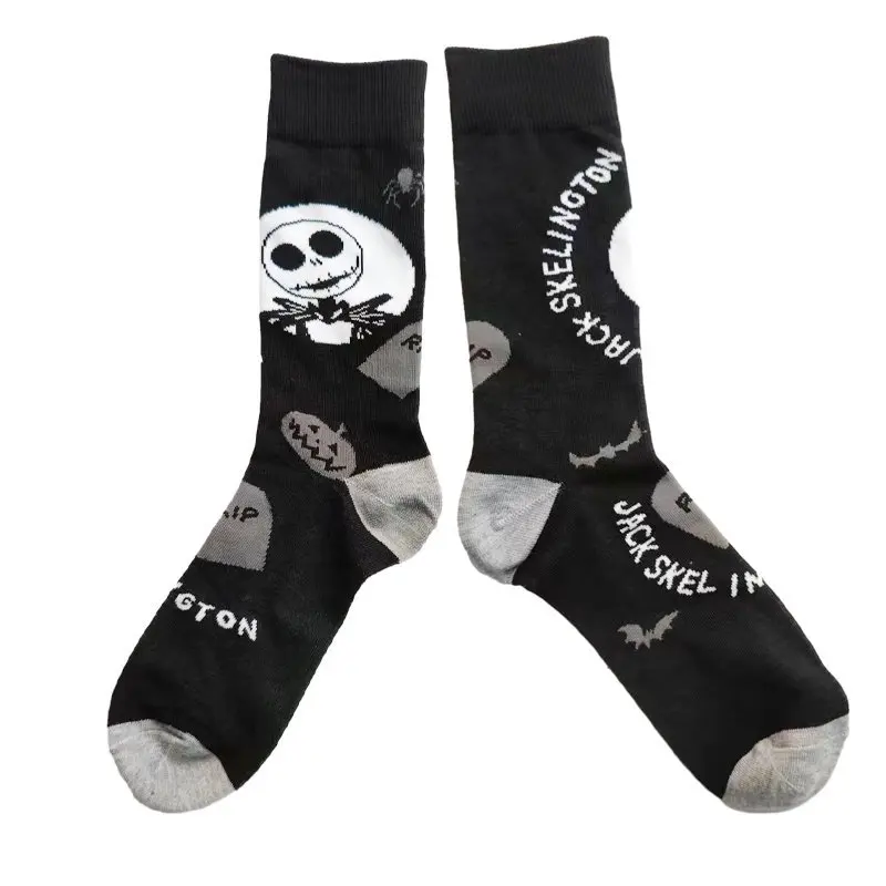 Disney Anime The Nightmare Before Christmas Jack Skellington Sally Cosplay Props Kids Adult Unisex Costume Sock Halloween Gift