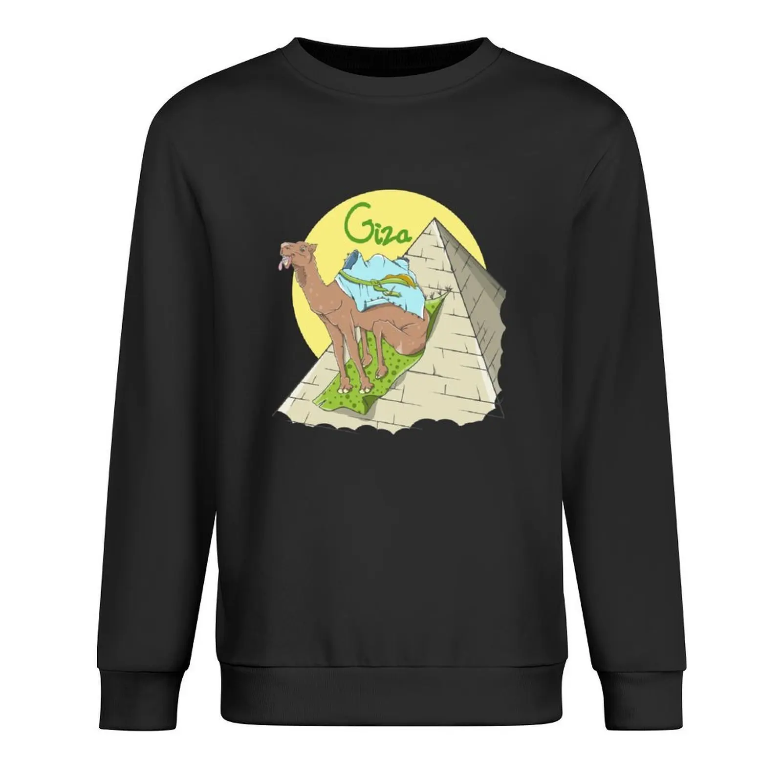 

Camel Giza Pyramid Pullover mens clothes men's clothing autumn jacket men fashion men hooded sweatshirt