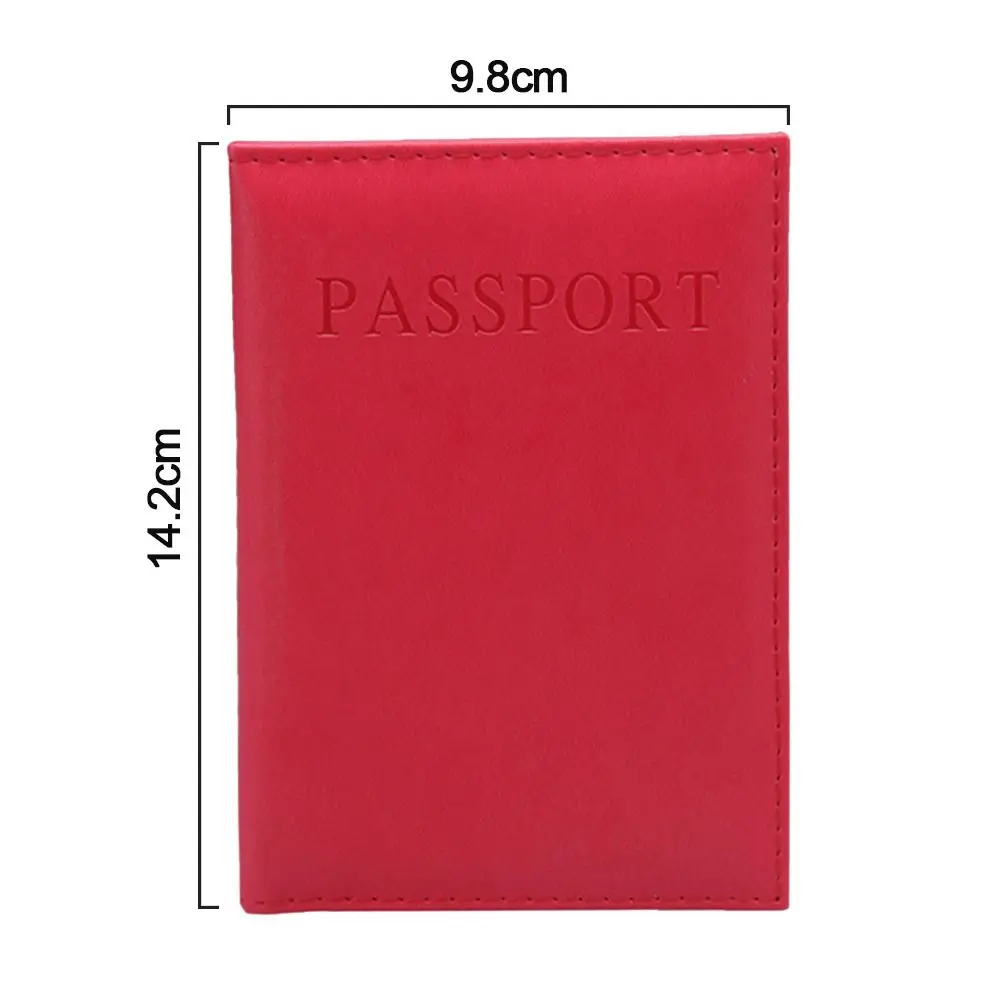 Custodia per passaporto in pelle Unisex porta carte d\'identità custodia per borsa da viaggio con blocco