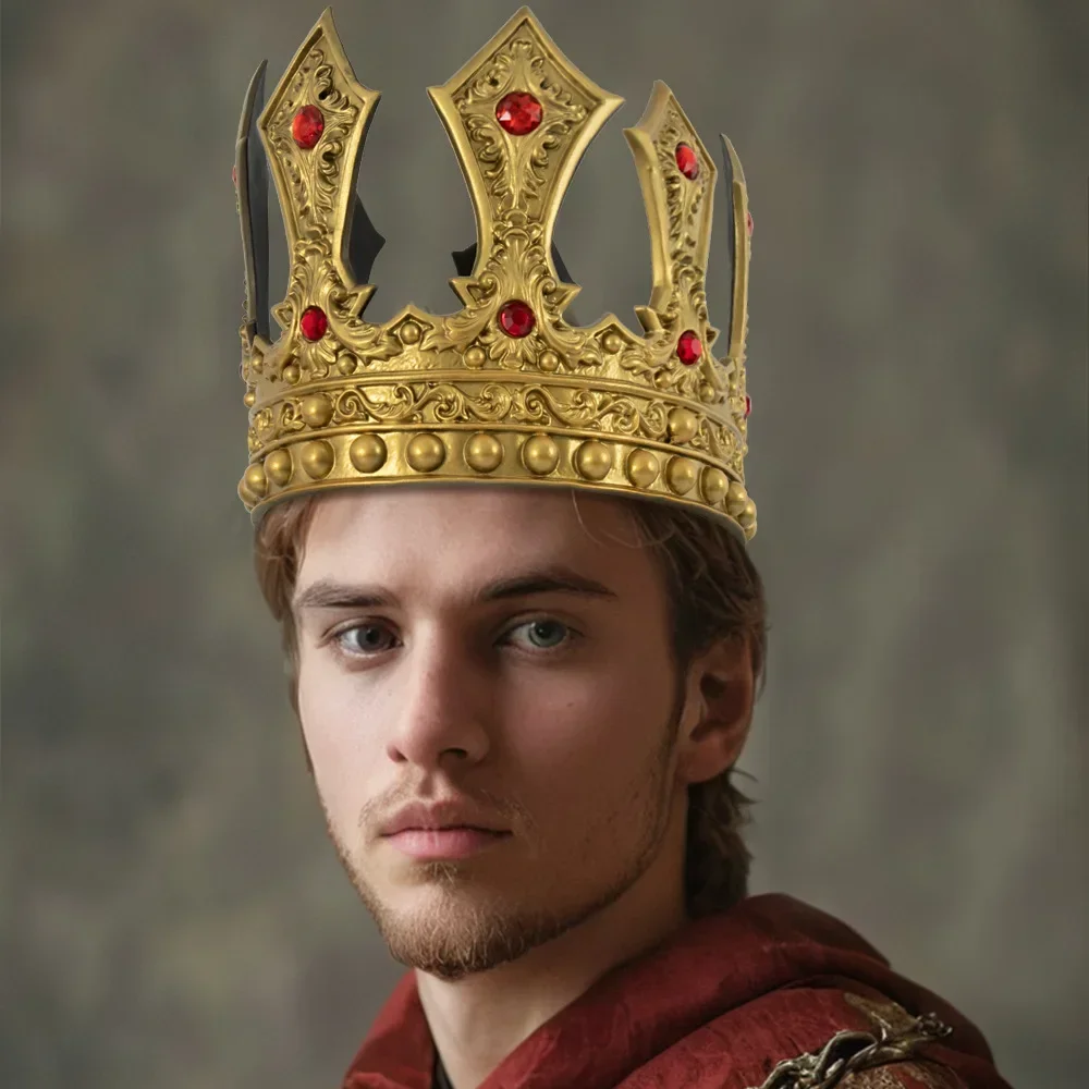 New Halloween European and American Palace Performance Retro Luxury King Crown COSPLAY Prop Headpiece