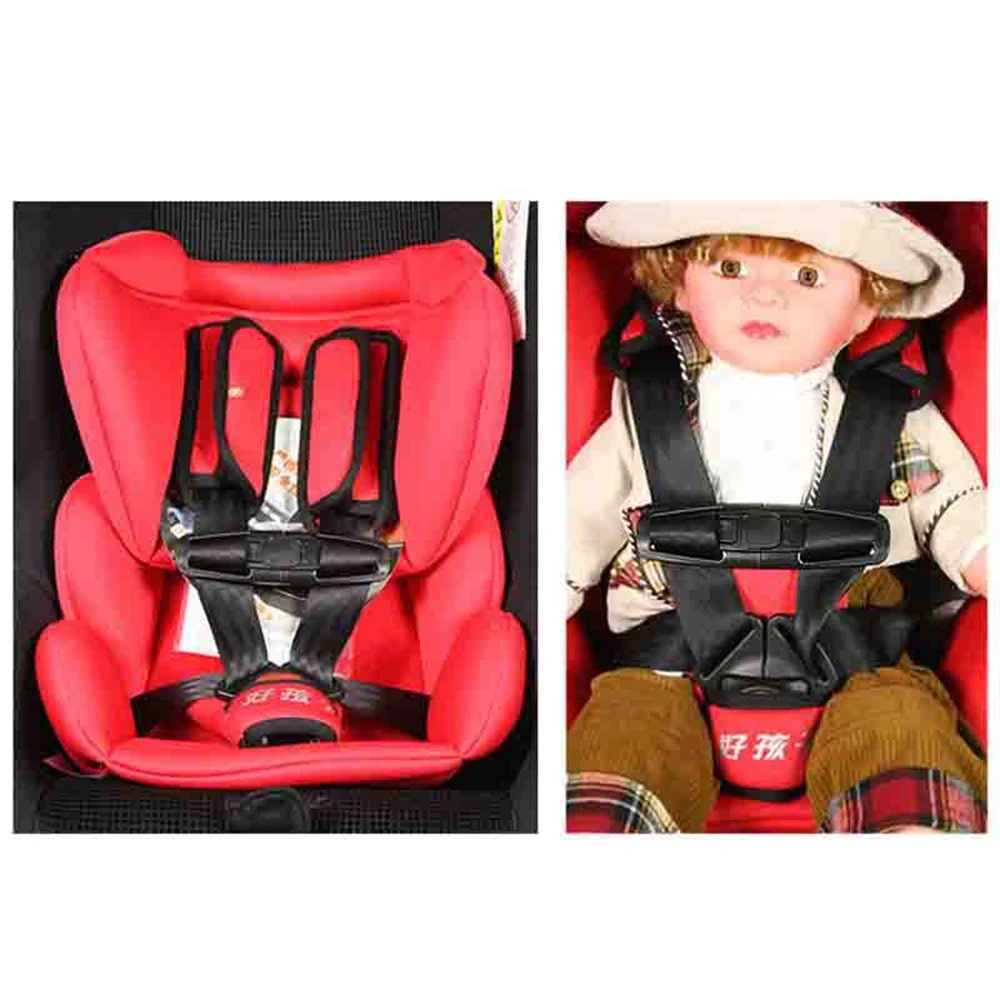 1Pc Durable Black Car Baby Safety Seat Strap Belt Harness Chest Child Clip Safe Buckle