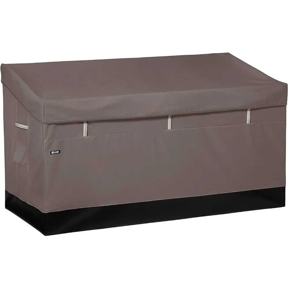 Dark Taupe Cart Ravenna Water-Resistant 162 Gallon Deck Box Drawer Storage Box for Clothes Patio Furniture Covers Safe Deposit