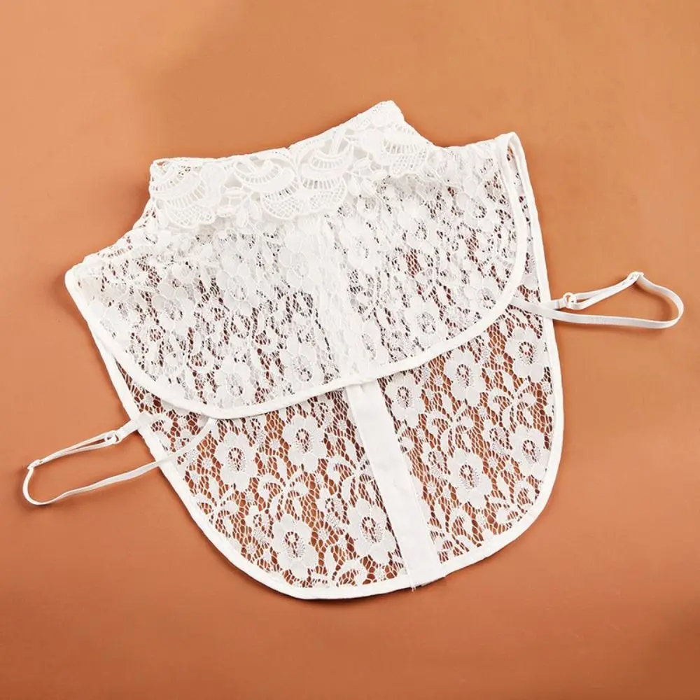 Clothes Accessory Detachable Fake Collar Lace White Black False Collar Lapel Collar Women Girls