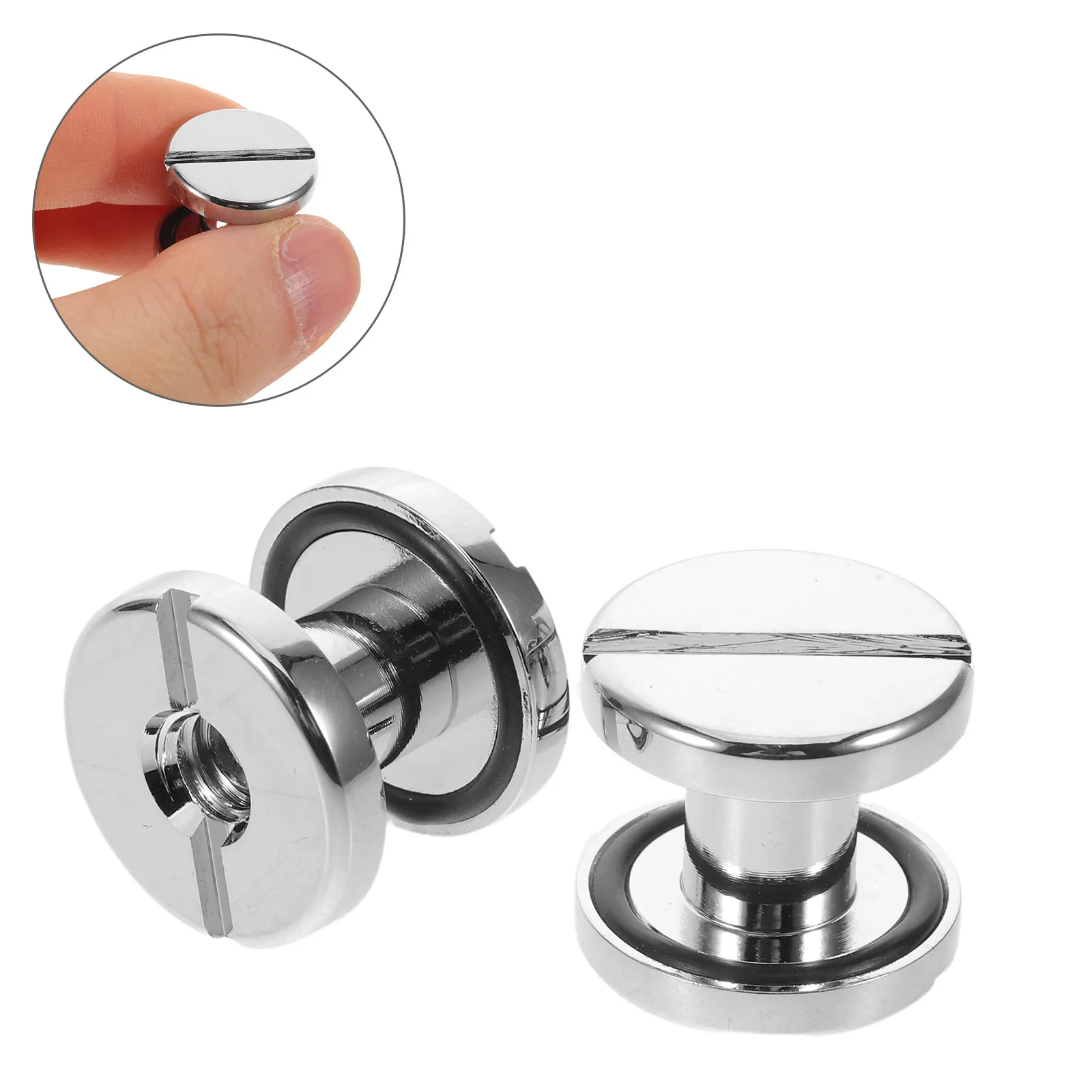 2Pcs Diving Backplate Screws Flathead Precision Replacement Scuba Back Plate Secure Fastening Mounting Hardware