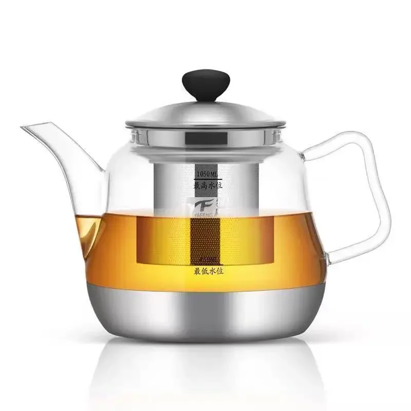 Electromagnetic Furnace  Glass Teapot Heat Resistant Multi-functional Loose Leaves Tea Maker Household Beverage accessories