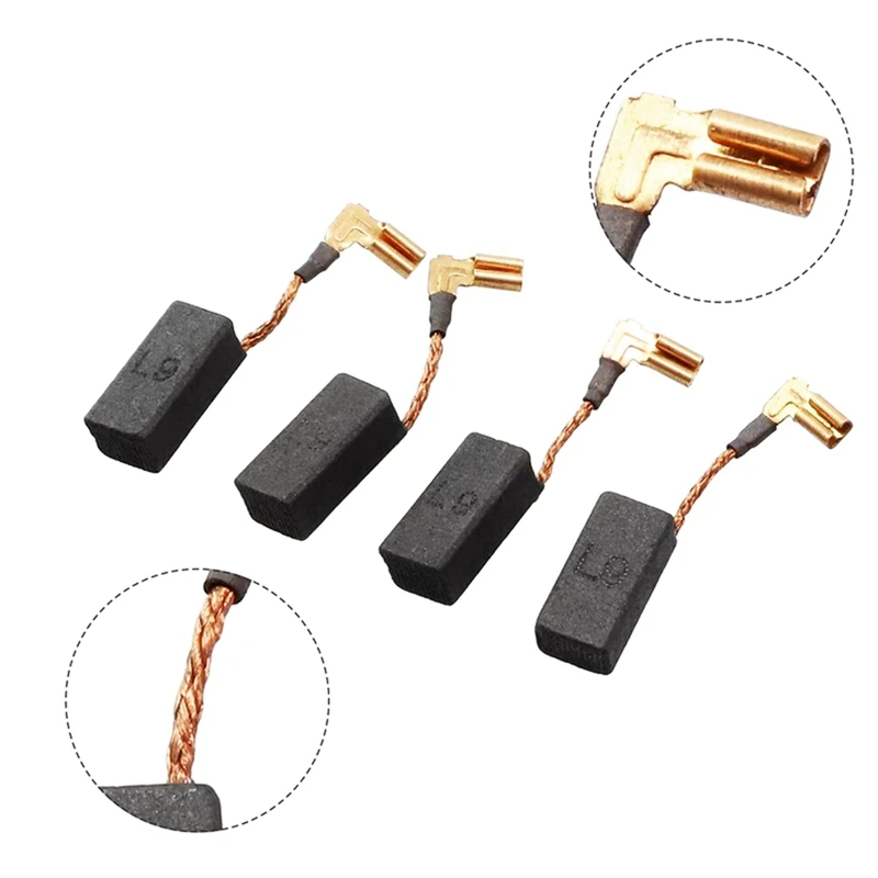 グラインダー用カーボンブラシ,モーター交換部品,電動工具,スペアアクセサリーセット,n097696,dwe4120,dwe4011,ABJI-10パック