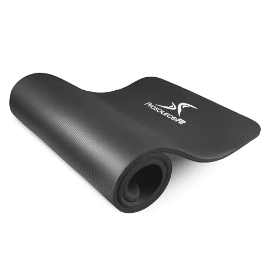 

Extra Thick Yoga and Pilates Mat ½" 13mm or 1" (25mm), 71-inch Long High Density Exercise Mat with Comfort Foam and Carrying St
