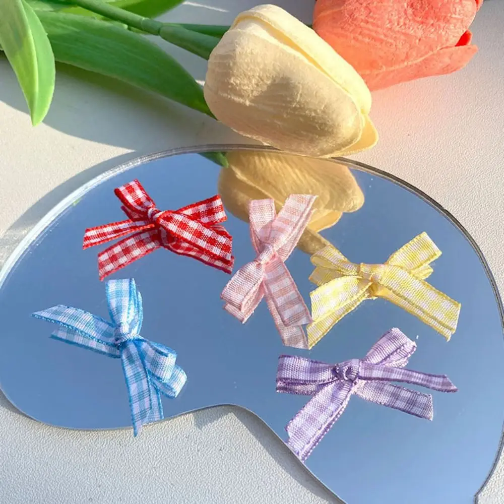 10pcs Mini Hair Clip Doll Bowknot Cotton Doll Hair Pins Tiny DIY Doll Wig Clips 3cm Cute Doll Hairpin Accessories Birthday Gift