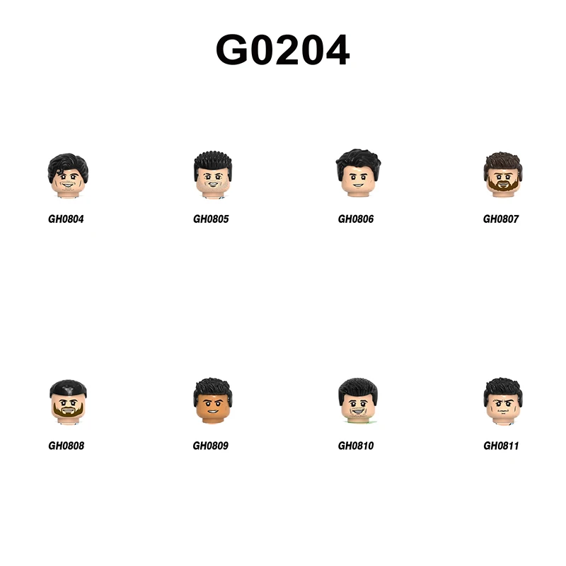 G0204 Building Blocks GH0804 Assemble Bricks Football Players Parts G0205 Gifts Presents