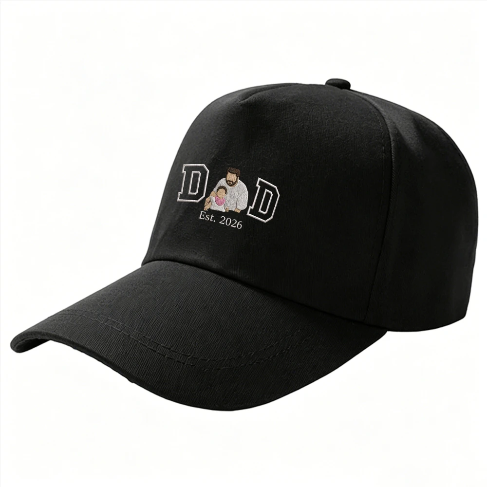 DAD Est 2026 Baseball Cap New Graphic Dad Hat Father Holding Adjustable Hat Pregnancy Announcement Gift for First Time