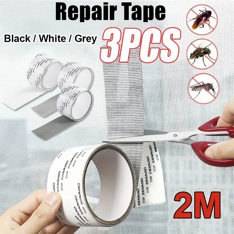 Durable Self Adhesive Screen Repair Tape, Window Mesh, Screen Repair Mesh, Tear Proof, Mosquito Net,repairingbroken Holes
