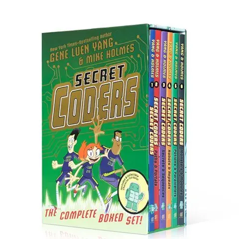 Secret Programmers 1-6 volumes complete set - English children's entertaining comic books
