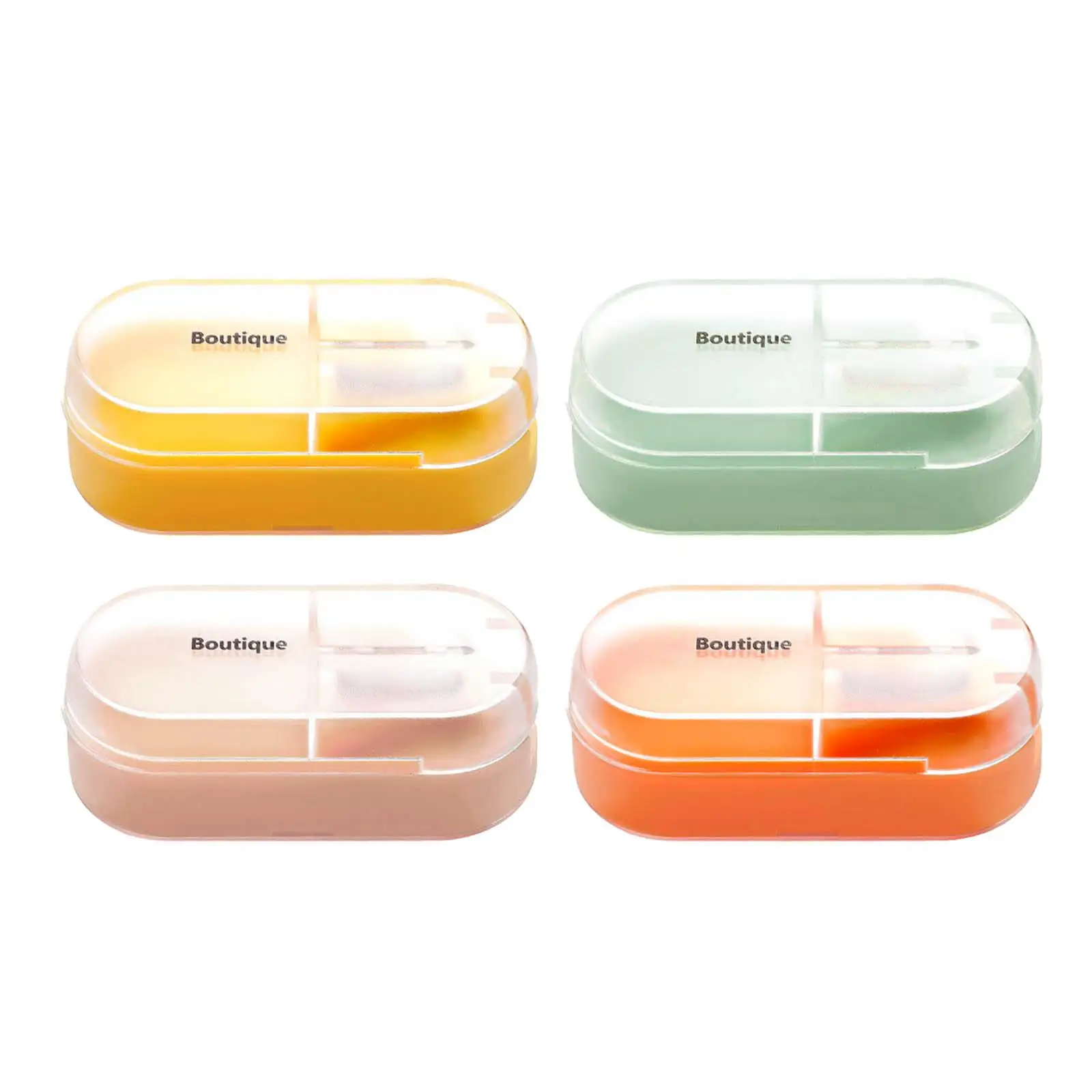 Medicine Storage Box with Cutter for Home Dormitory Elders Kids