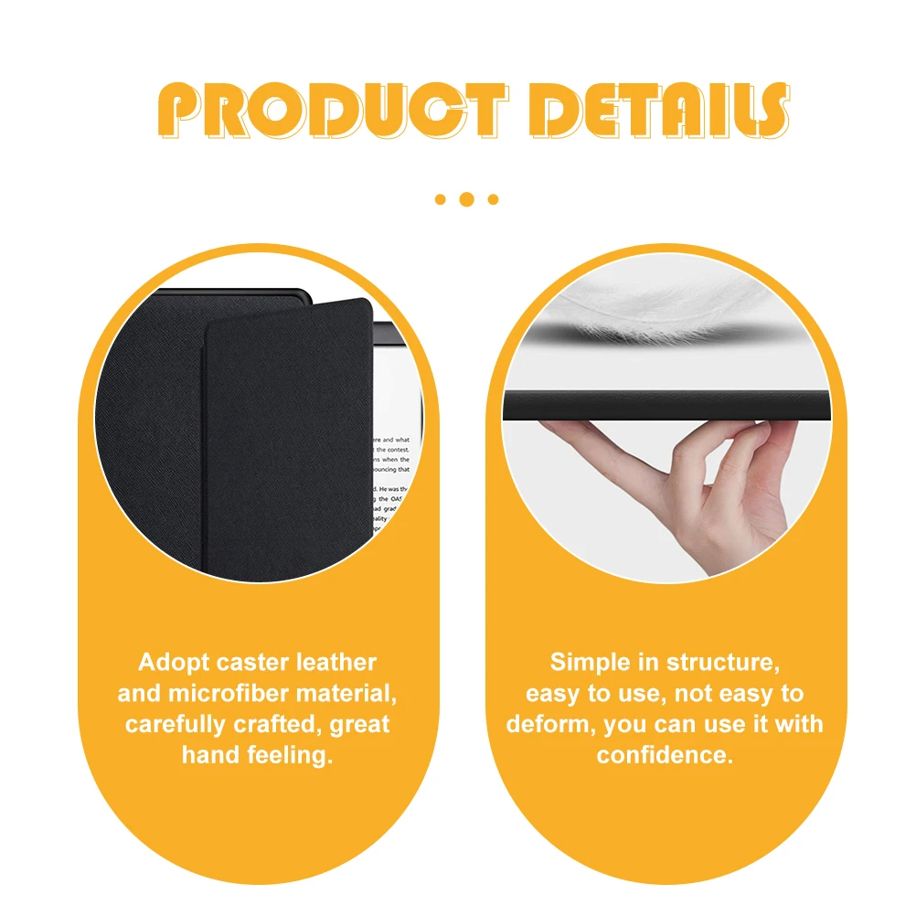 

Ebook Reader Case Ultra Thin Protective Cover for E reader Simple Design Non scratch Firm Fix Microfiber Material Tablet