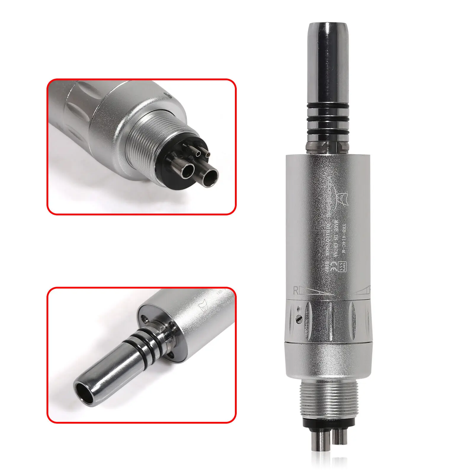 NSK Style Dental Inner Water Slow Speed Handpiece Air Motor 1:1 Micromotor 4 Hole