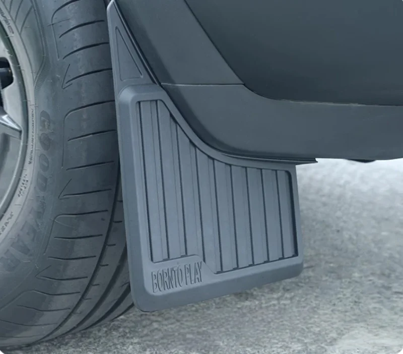 Automotive Soft Rubber Four-wheel Mudguard Fit for Chery ICAR V27 2026 Modified Extended and Thickened Mudguards Car Accessories
